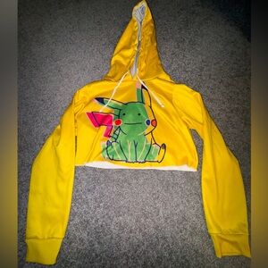 iEDM Ditto Pika Fleece Crop Hoodie